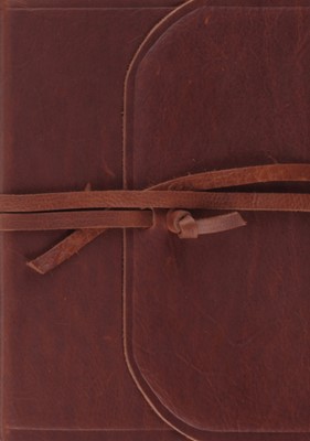 Esv Study Bible (Brown, Flap With Strap) (Leather Binding)