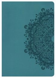 NKJV Super Giant Print Reference Bible, Teal Leathertouch (Imitation Leather)