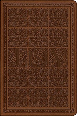 ESV Value Compact Bible Trutone, Brown, Joy Woodcut Design (Imitation Leather)