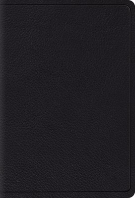 ESV: Large Print Compact Bible (Black) (Leather Binding)