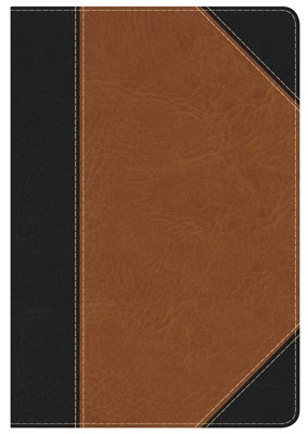 NKJV Holman Study Bible Personal Size Black/Tan (Imitation Leather)