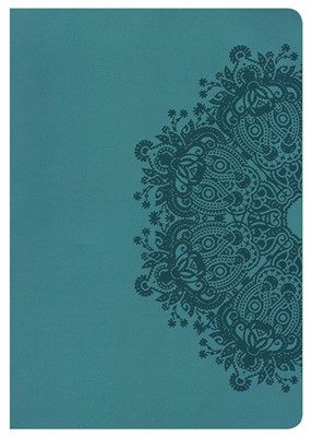 KJV Super Giant Print Reference Bible, Teal Leathertouch (Imitation Leather)
