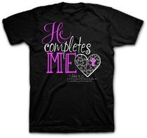 T-Shirt He Completes Me  X-LARGE