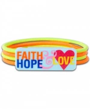 Colour Stretch Bracelet Faith Hope Love