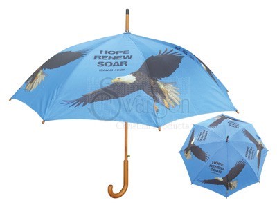 Wooden Stick Umbrella Eagle