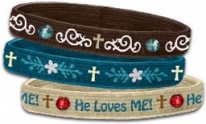Stretch Bangles: He Loves Me