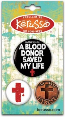 Button Pack Blood Donor