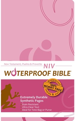 NIV Waterproof New Testament, Psalms & Proverbs Pink Brown