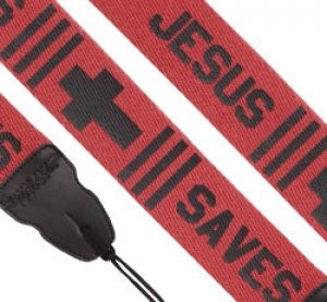 Guitar Strap: Jesus Saves