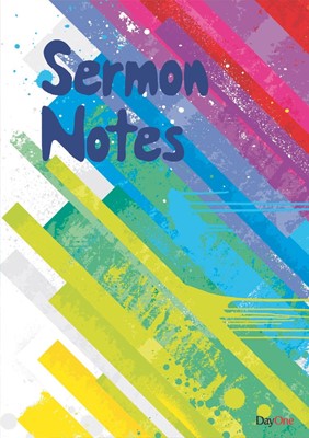 Sermon Notes Stripy Cover (Notebook / Blank Book)