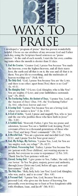 31 Ways to Praise (pack of 50) (Multiple Copy Pack)
