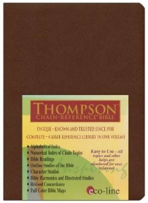 KJV Thomspn Chain Reference Bible Im/Le/Drk Br (Imitation Leather)