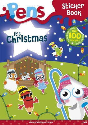 Pens Sticker Book: It's Christmas (Paperback)