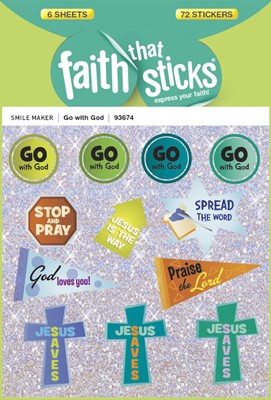 Go With God - Faith That Sticks Stickers (Stickers)