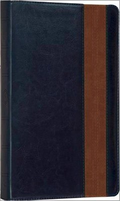 ESV Anglicized Thinline, Navy and Tan Imitation Leather (Imitation Leather)