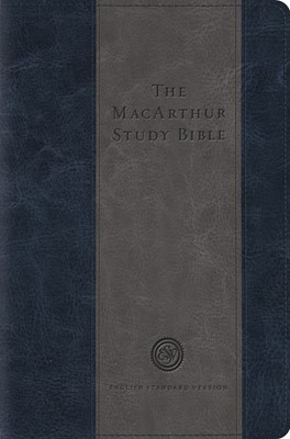 ESV Macarthur Study Bible (Trutone, Blue/Charcoal) (Imitation Leather)