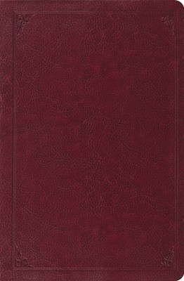 ESV Verse-By-Verse Reference Bible Trutone, Burgundy (Imitation Leather)