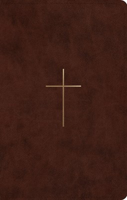 ESV Ultrathin Bible, Trutone, Brown, Cross Design (Imitation Leather)