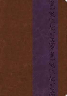 ESV Giant Print Bible, Trutone, Brown/Purple, Iris Design (Imitation Leather)