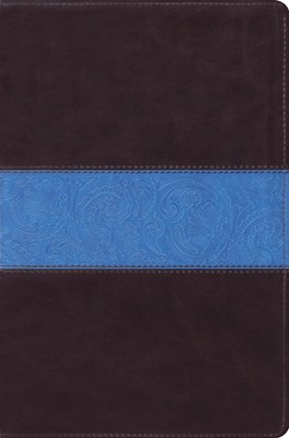 ESV Single Column Legacy Bible Trutone, Chocolate/Blue (Imitation Leather)