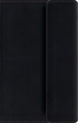 ESV Large Print Compact Bible ( With Magnet Closure, Black) (Imitation Leather)