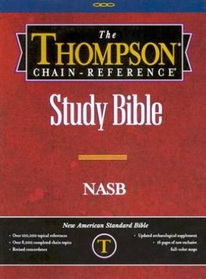NASB Thompson Chain-Reference Bible, Black (Genuine Leather)