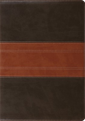 ESV Study Bible, Trutone, Forest/Tan, Trail Design, Indexed (Imitation Leather)