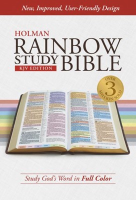 KJV Rainbow Study Bible, Jacketed Hardcover, Indexed (Hard Cover)