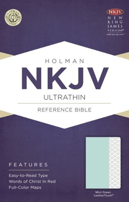 NKJV Ultrathin Reference Bible, Mint Green Leathertouch (Imitation Leather)