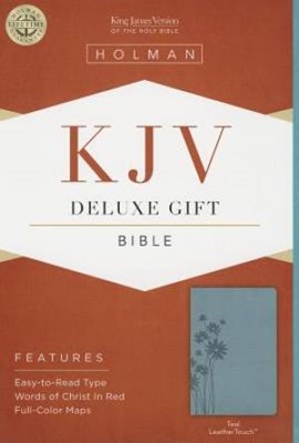KJV Deluxe Gift Bible, Teal Leathertouch (Imitation Leather)