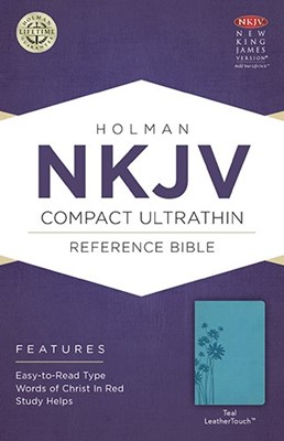 NKJV Compact Ultrathin Bible, Teal Leathertouch (Imitation Leather)