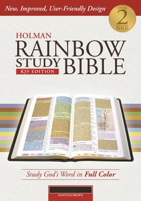 KJV Holman Rainbow Study Bible Brown Leathertouch (Imitation Leather)