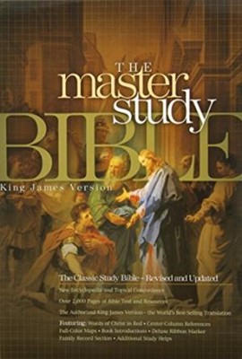 Kjv Master Study Bible, Burgundy Paper Over Board Indexed (Hard Cover)