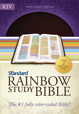 Kjv Standard Rainbow Study Bible, Brown Bonded Leather (Leather Binding)