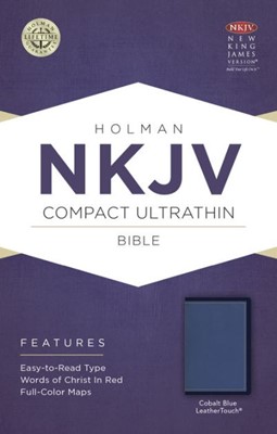 NKJV Compact Ultrathin Bible, Cobalt Blue Leathertouch (Imitation Leather)