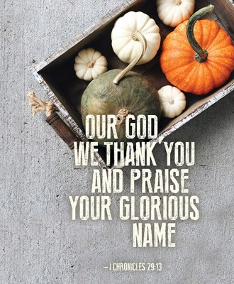 Our God Thanksgiving Bulletin Large (Pkg of 50) (Loose-leaf)