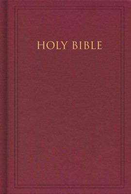 Kjv Pew Bible, Deep Garnet Maroon Hardcover (Hard Cover)