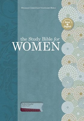 Study Bible For Women, Sky Blue/Deep Red Leathertouch (Imitation Leather)