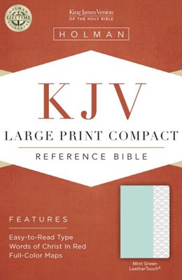 KJV Large Print Compact Bible, Mint Green Leathertouch (Imitation Leather)