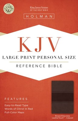 KJV Large Print Personal Size Reference Bible, Brown (Imitation Leather)