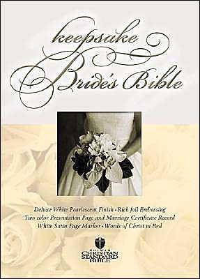 HCSB Keepsake Bride's Bible, White Leathertouch (Imitation Leather)