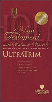 HCSB Ultratrim New Testament With Psalms And Proverbs - Burg (Imitation Leather)