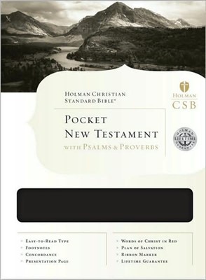HCSB Pocket New Testament With Psalms And Proverbs (Leather Binding)