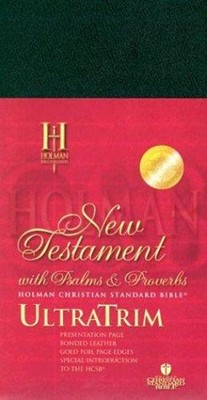 HCSB Ultratrim New Testament With Psalms And Proverbs - Blac (Imitation Leather)