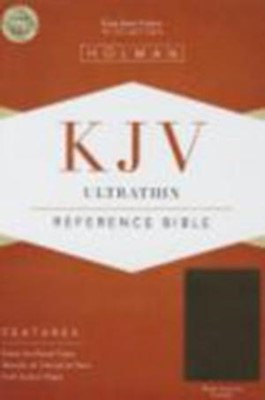KJV Ultrathin Reference Bible, Brown Genuine Cowhide (Genuine Leather)