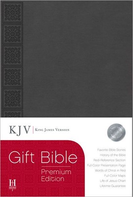 KJV Gift Bible, Gray Leathertouch Premium Edition (Imitation Leather)