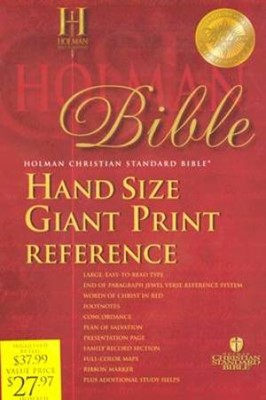 HCSB Hand Size Giant Print Reference (Imitation Leather)