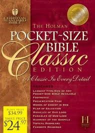 HCSB Pocket-Size Bible Classic Edition - Black (Bonded Leather)