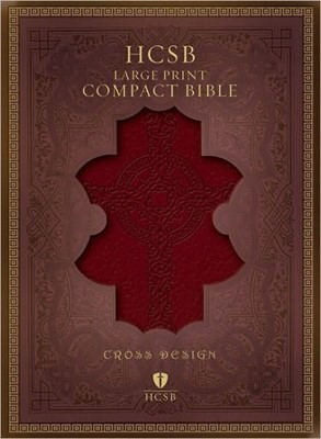 HCSB Large Print Compact Bible, Brown Imitation Leather (Imitation Leather)