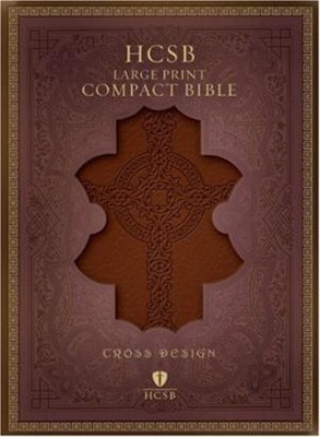 HCSB Large Print Compact Bible, Burgundy Imitation Leather (Imitation Leather)